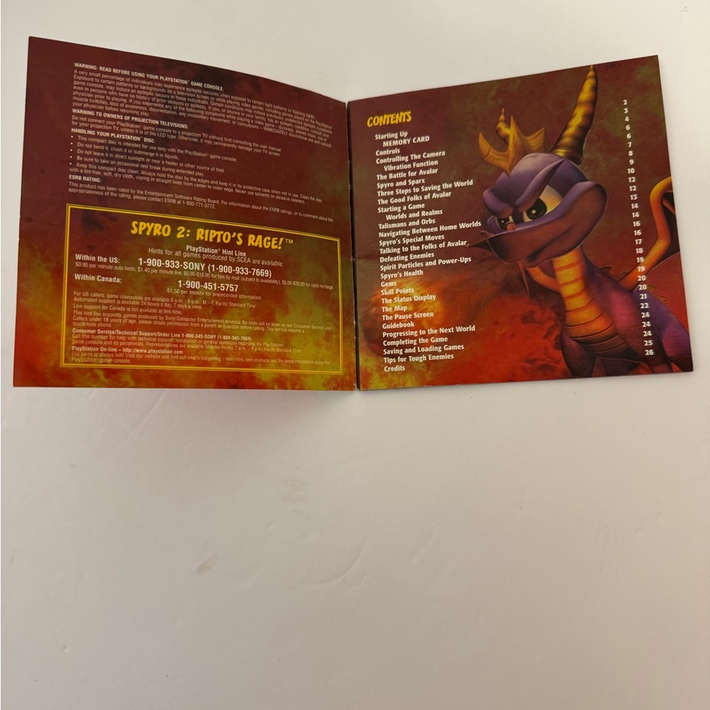 Spyro 2 Ripto’s Rage Playstation 1999 With Booklet - Picture 6 of 8